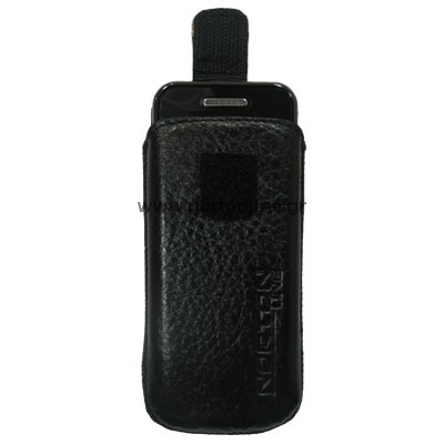 nokia x2 00 black. Vertical Aniline Case Nokia X2-00 Black